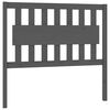 vidaXL T&ecirc;te de lit Gris 105,5x4x100 cm Bois massif de pin