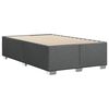 vidaXL Sommier &agrave; lattes de lit avec matelas Gris fonc&eacute; 120x200cm Tissu