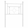 vidaXL Tête de lit métal blanc 80 cm
