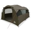 vidaXL Tente familiale tunnel 6 personnes marron imperméable