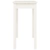 vidaXL Table console Blanc 80x40x75 cm Bois massif de pin