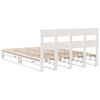 vidaXL Cadre de lit sans matelas blanc 140x190 cm bois de pin massif