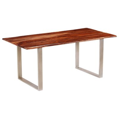 vidaXL Table de salle à manger Bois massif de Sesham 180x90x76 cm