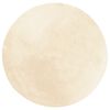 vidaXL Tapis HUARTE &agrave; poils courts doux et lavable cr&egrave;me &Oslash; 100 cm