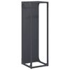 vidaXL Portant de bois chauffage anthracite 25x25x80 cm