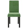 vidaXL Chaises &agrave; manger lot de 6 vert fonc&eacute; velours