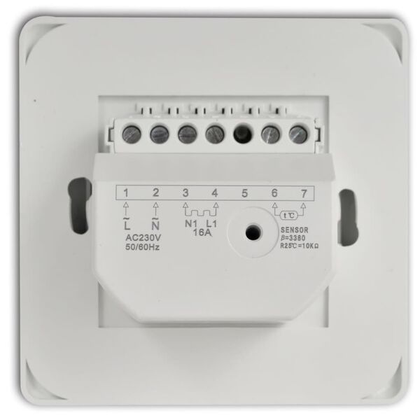 vidaXL Thermostat de chauffage au sol avec c&acirc;ble de capteur