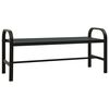 vidaXL Banc de jardin 124,5 cm acier et WPC noir