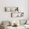 vidaXL Étagères cube murales 2 pcs chêne artisanal bois ingénierie