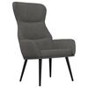 vidaXL Chaise de relaxation Gris fonc&eacute; Tissu
