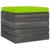 vidaXL Salon palette de jardin 3 pcs avec coussins Bois de pin massif