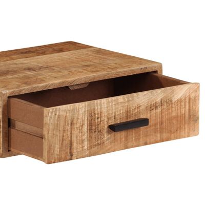 vidaXL Table de chevet murale 40x30x13,5 cm bois de manguier massif