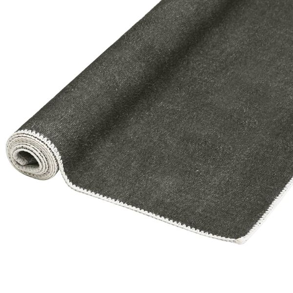 vidaXL Tapis lavable pliable Taupe 160x230 cm Polyester