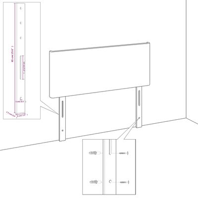 vidaXL Sommier à lattes de lit avec matelas Gris foncé 80x200 cm Tissu