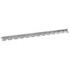 vidaXL Bordure de Pelouse 20 pcs 102 x 4 x 4 cm Acier Argent&eacute;