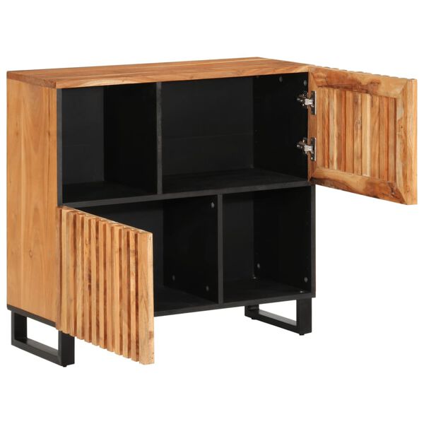 vidaXL Buffet 80x34x75 cm bois d'acacia massif