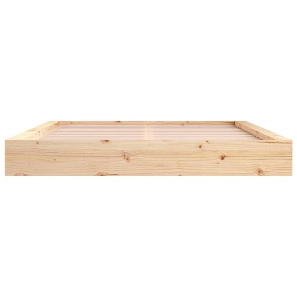 vidaXL Cadre de lit sans matelas 120x200 cm bois massif