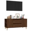 vidaXL Meuble TV Ch&ecirc;ne marron 102x44,5x50 cm Bois d'ing&eacute;nierie