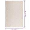 vidaXL Tapis ZIZUR cr&egrave;me 140x200 cm aspect de jute int&eacute;rieur ext&eacute;rieur