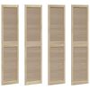vidaXL Porte de Cabinet 4 pi&egrave;ces Naturel 201 x 2,1 x 49,5 cm