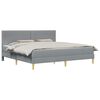 vidaXL Cadre de lit 200 x 200 cm Gris clair