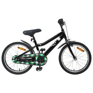vidaXL V&eacute;lo pour Enfants 18 Pouces pour les 5-7 ans Noir