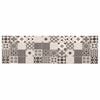 vidaXL Tapis de Cuisine Mosa&iuml;que grise 150 x 45 cm 100% Polyamide