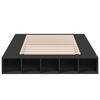 vidaXL Cadre de lit sans matelas noir 120x190 cm