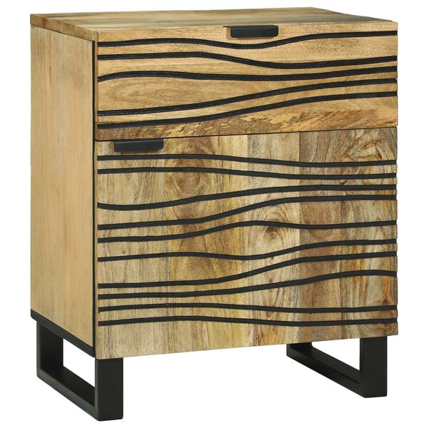 vidaXL Cabinet de chevet Marron 50 x 33 x 60 cm Bois d'acacia massif