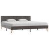 vidaXL Cadre de lit Taupe Tissu 180 x 200 cm