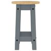 vidaXL Tabourets de bar lot de 2 gris bois massif de pin