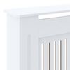 vidaXL Cache-radiateur MDF Blanc 205 cm