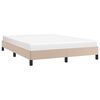 vidaXL Cadre de lit sans matelas cappuccino 140x190 cm similicuir