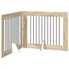 vidaXL Porte de chien pliable avec supports 2 pc Ch&ecirc;ne Sonoma 200,5 cm