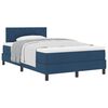 vidaXL Lit &agrave; ressorts avec matelas Bleu 120 x 200 cm tissu