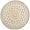 vidaXL Pouf fait &agrave; la main Blanc 45x30 cm Jute