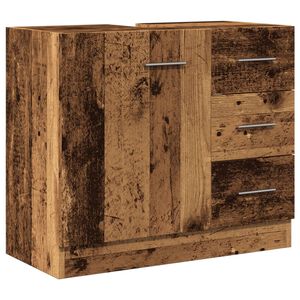 vidaXL Armoire d'&eacute;vier vieux bois 63x30x54 cm bois d'ing&eacute;nierie