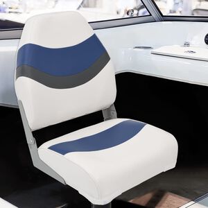 vidaXL Si&egrave;ges de bateau pliables lot de 2 &agrave; dossier haut 44x38x55 cm