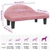 vidaXL Lit pour chien rose 70x52x30 cm velours