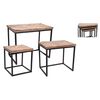Ambiance Ensemble de 3 tables d'appoint rectangulaires