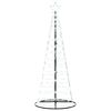 vidaXL Sapin de Noël à LED 200 LED blanc froid 182 cm