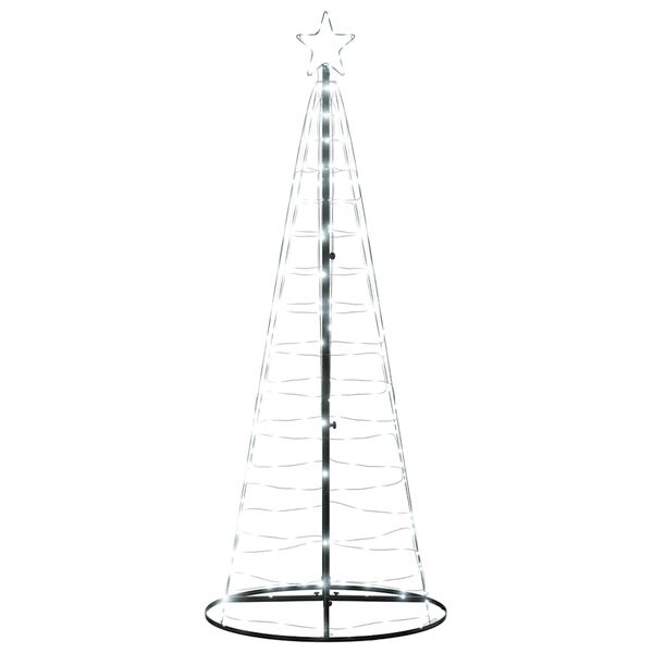 vidaXL Sapin de Noël à LED 200 LED blanc froid 182 cm