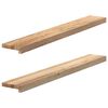vidaXL Appuis de fen&ecirc;tre 2 pcs non trait&eacute; 110x15x2cm bois ch&ecirc;ne massif