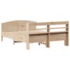 vidaXL Cadre de lit sans matelas 135x190 cm bois de pin massif