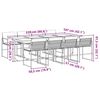vidaXL Ensemble &agrave; manger de jardin avec coussins 9 pcs noir textil&egrave;ne