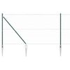 vidaXL Cl&ocirc;ture hexagonale avec poteau 50 x 1,2 m Vert Maille
