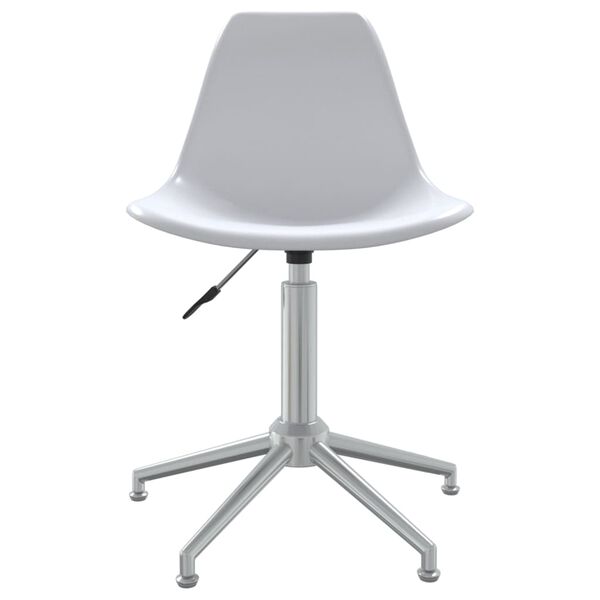 vidaXL Chaise pivotante de salle &agrave; manger Blanc PP