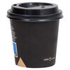 vidaXL Tasses &agrave; caf&eacute; en papier avec couvercles 120 ml 100 pcs Noir