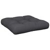 vidaXL Coussin de palette noir 50x50x12 cm tissu