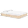 vidaXL Cadre de lit sans matelas bois massif